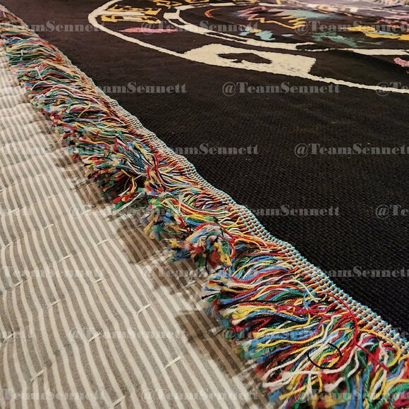 Dead & Company Cotton Woven Throw Blanket / Dead Forever 2025 Sphere Residency - Picture 6 of 11